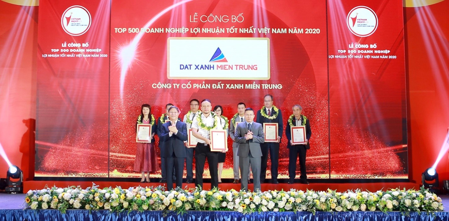 Đất Xanh Miền Trung thắng lớn ở Top 500 doanh nghiệp tư nhân có lợi nhuận tốt nhất Việt Nam